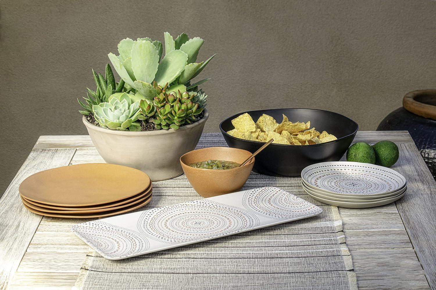 Matte Birch 8" Plant-Based Low Bowls Set of 6