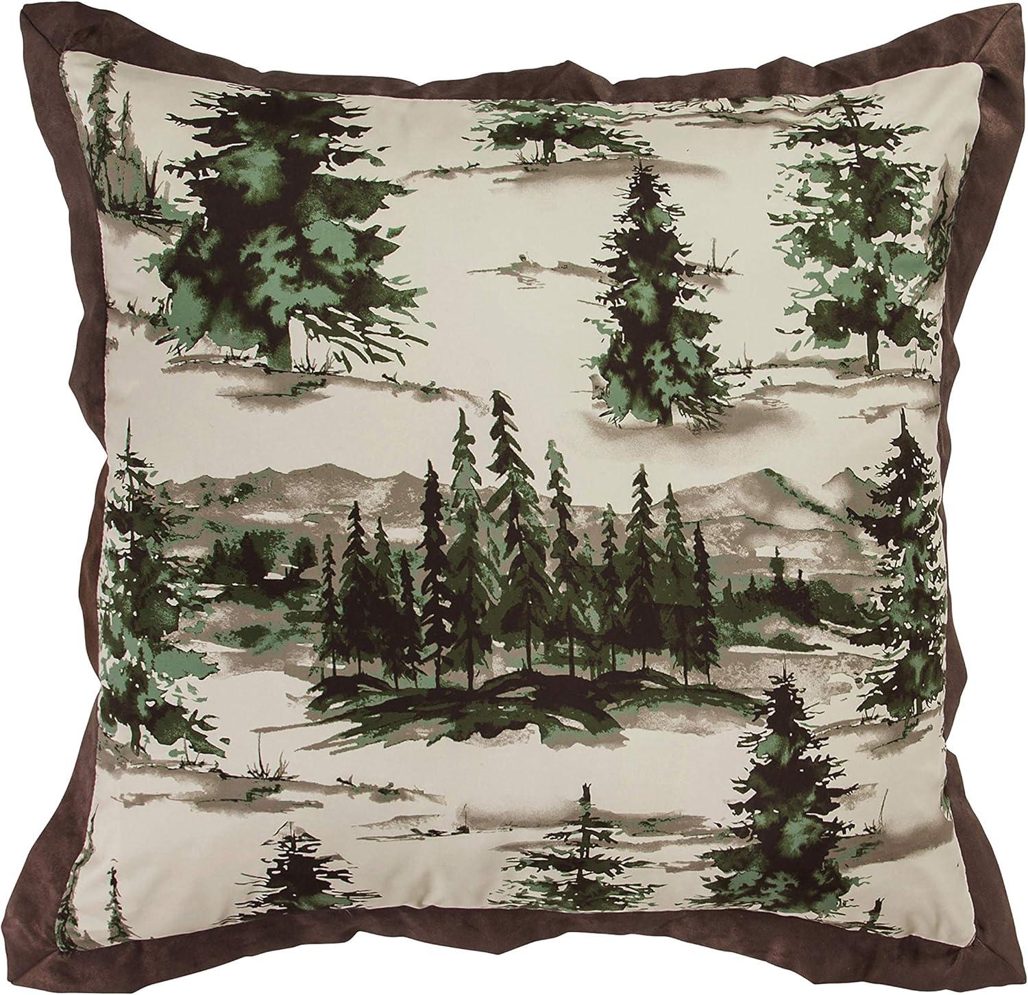 King Organic Cotton Gray Forest Comforter Set