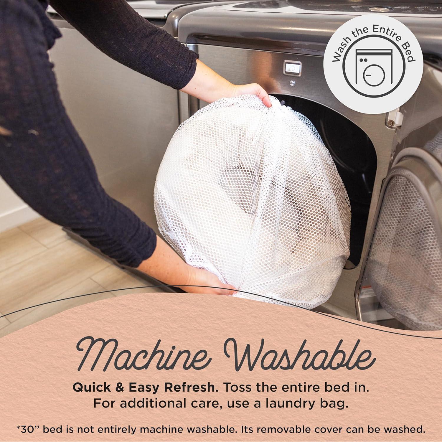 Best Friends By Sheri Best Friends by Sheri SnuggleSoft Faux Fur Memory Foam Calming Donut Bed