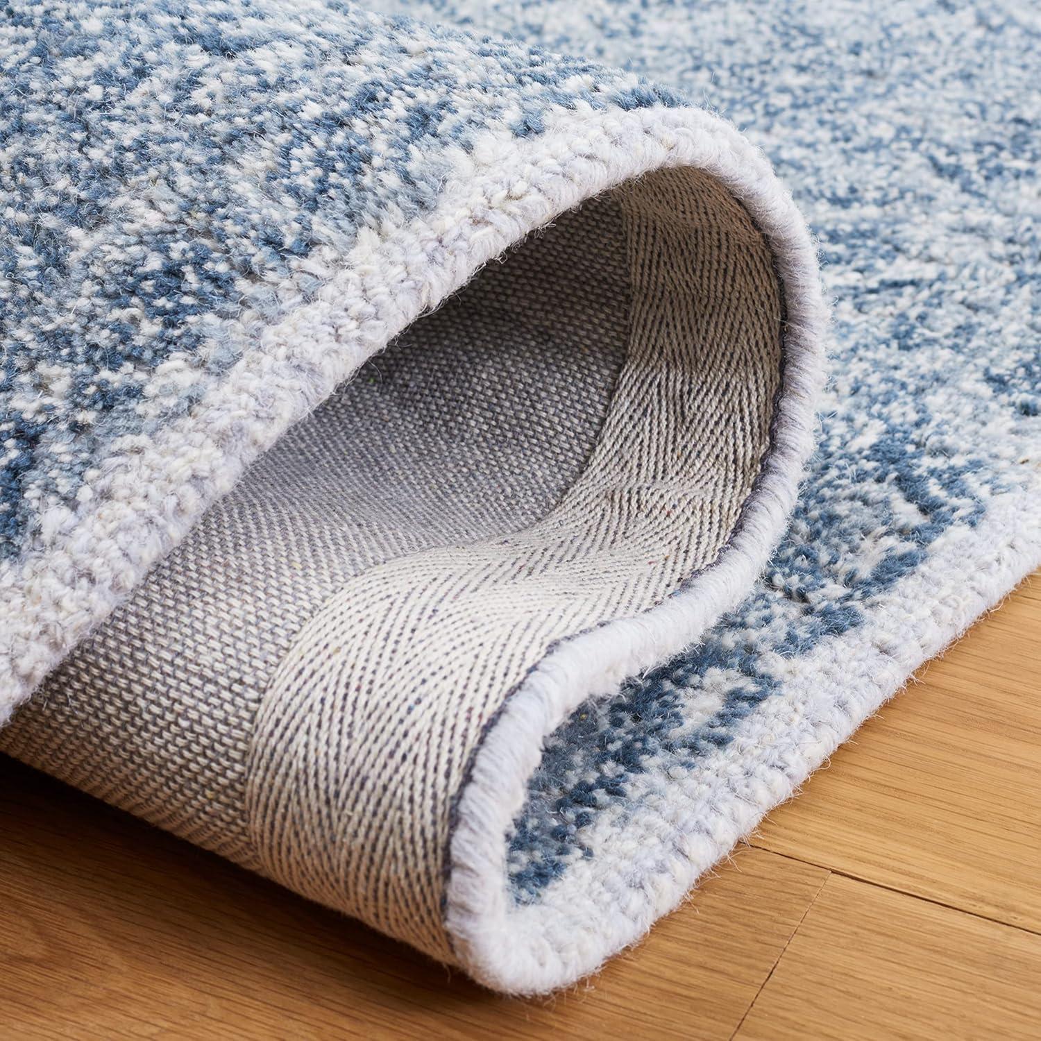 SAFAVIEH Marquee Lalit Diamond Runner Rug, Blue/Grey, 2'3" x 9'