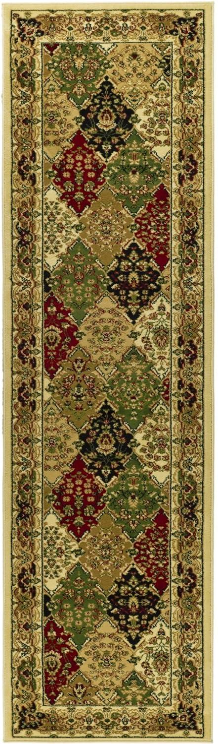 Lyndhurst LNH221 Power Loomed Runner Rug - Multi/Ivory - 2'3"x12' - Safavieh