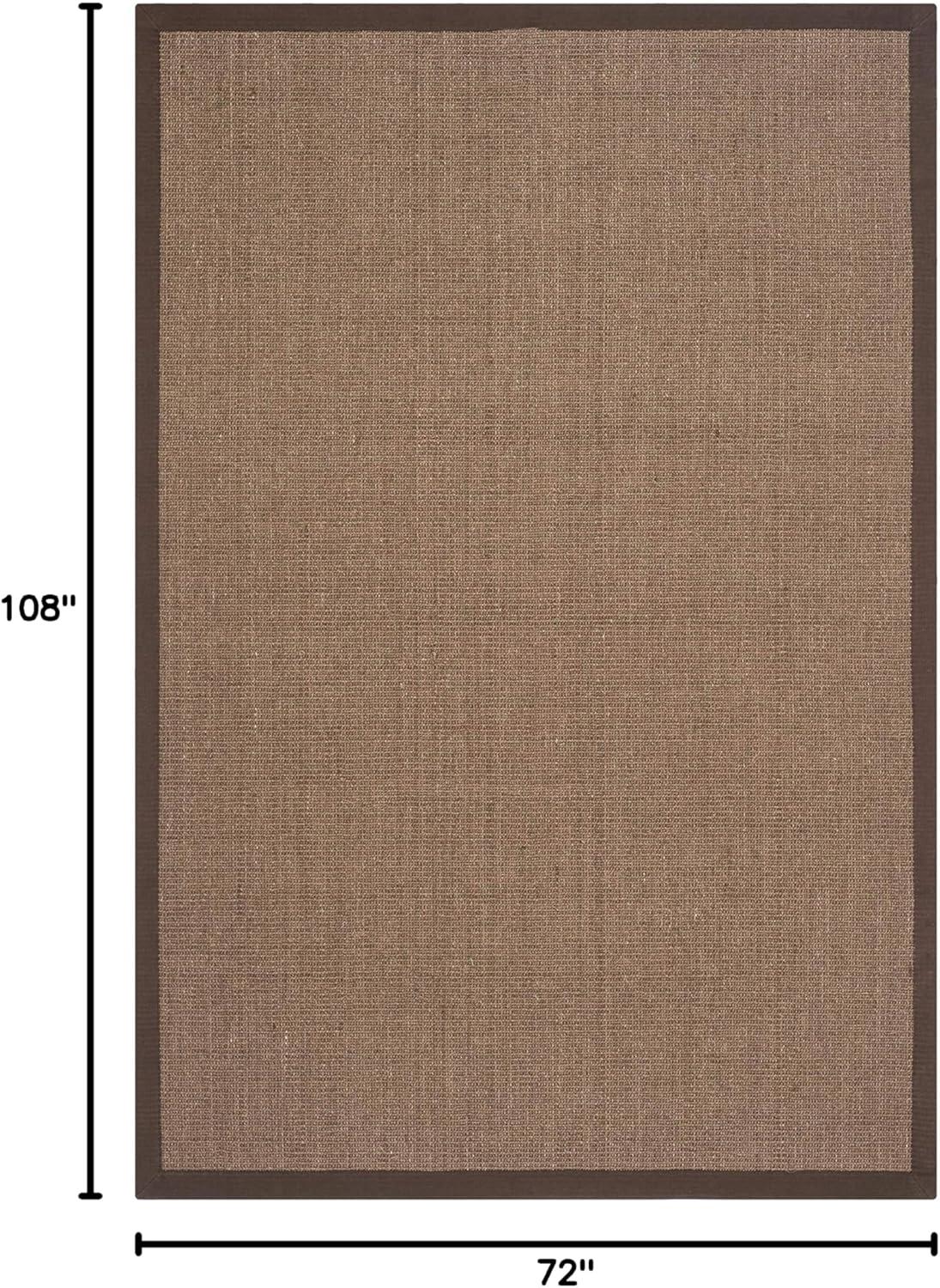 Natural Fiber NF441 Power Loomed Indoor Area Rug - Brown/Brown - 6'x9' - Safavieh