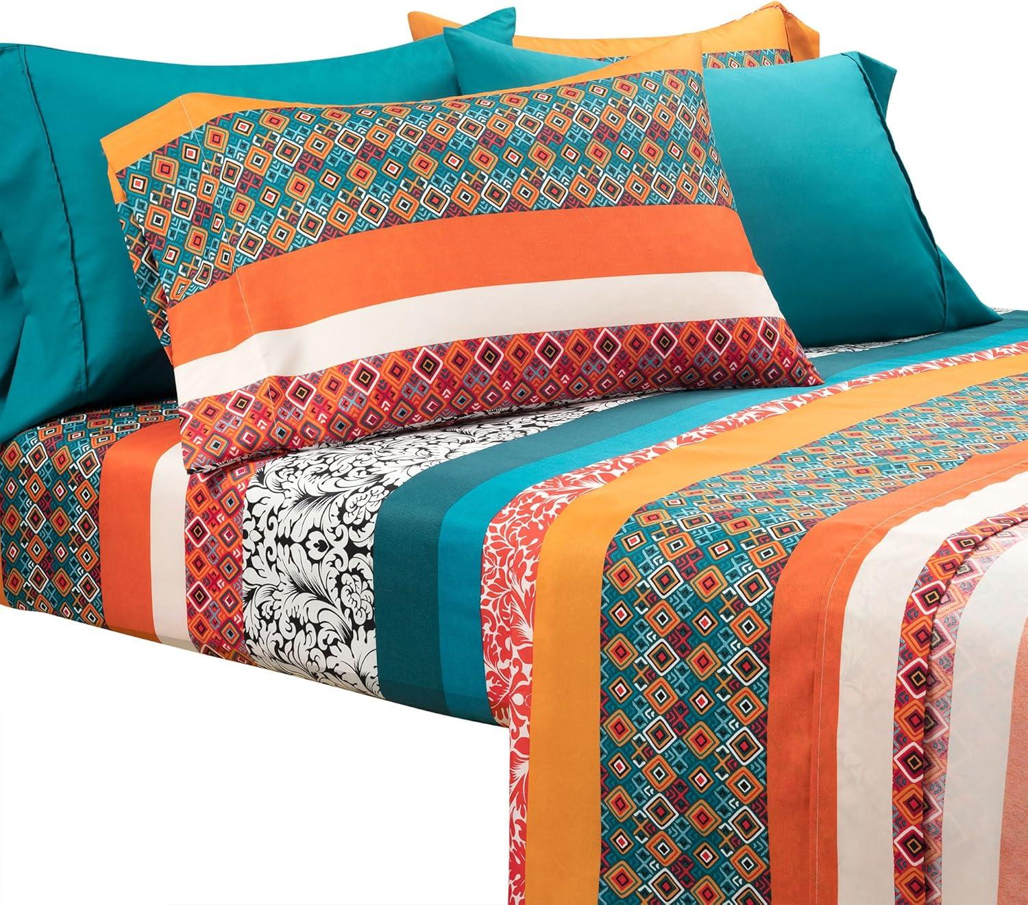 Lush Decor Boho Stripe Soft Sheet Set