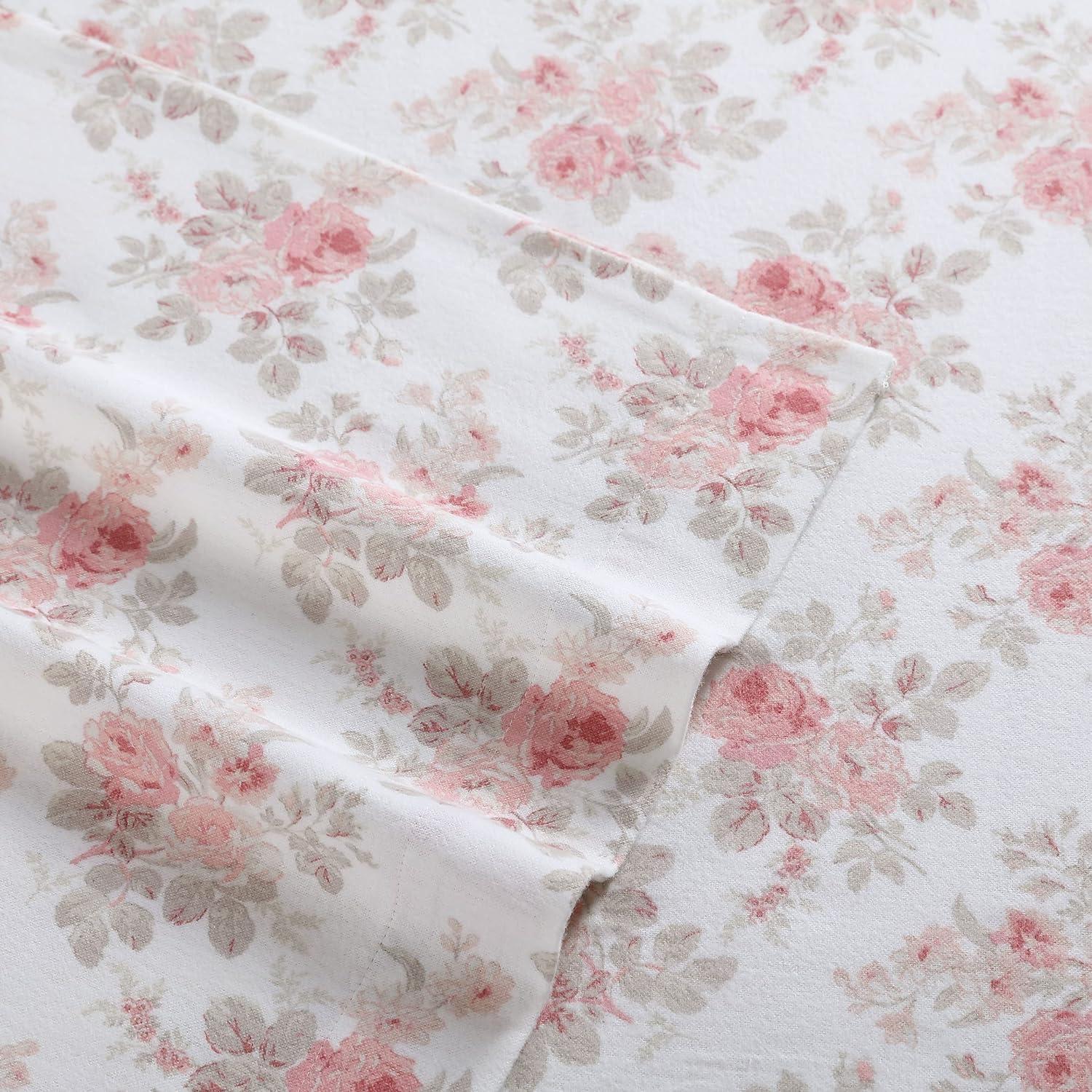 Laura Ashley Cotton Flannel Cozy Sheet Sets