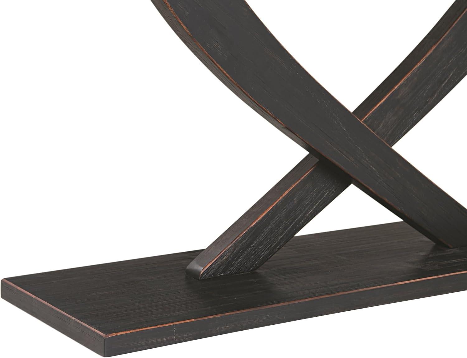 Rasmus Console Table Black Charcoal - Boraam: Acacia Wood, Hallway Display, Rubberwood Frame