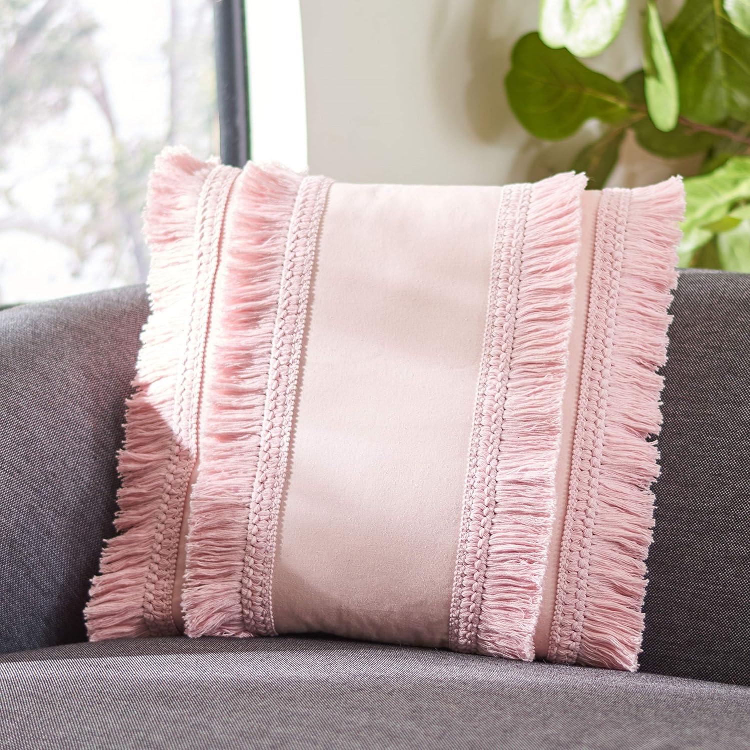 Safavieh Fringed Cotton Throw Pillow