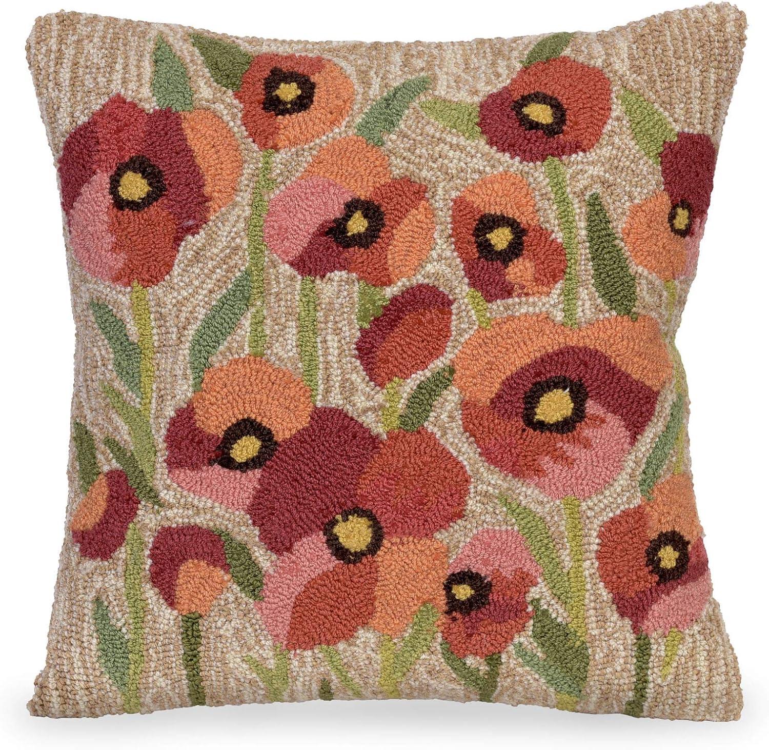 Floral Indoor/Outdoor Throw Pillow