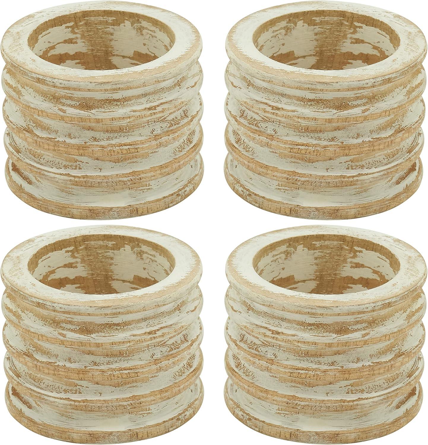 4 Piece Napkin Ring Set