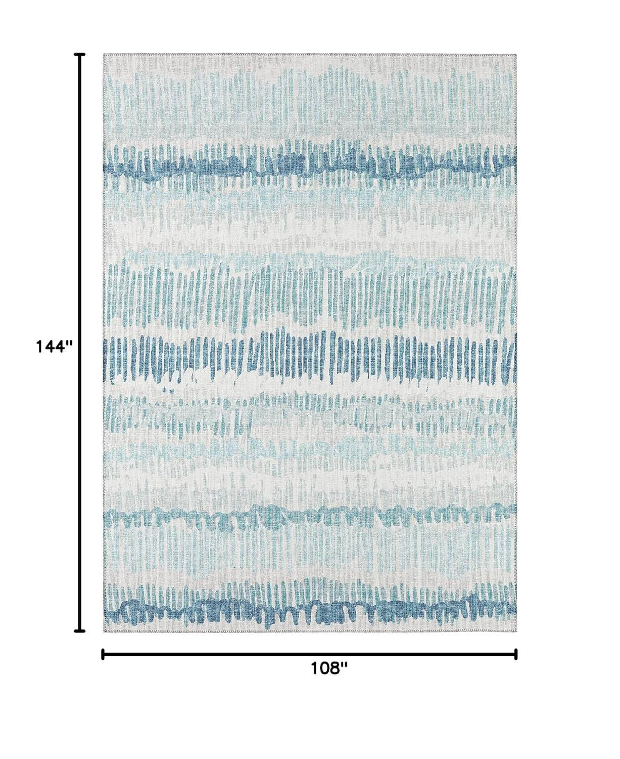 Addison Rugs Indoor/Outdoor Rylee Sketches Washable Rug New. Blue - 9' x 12'