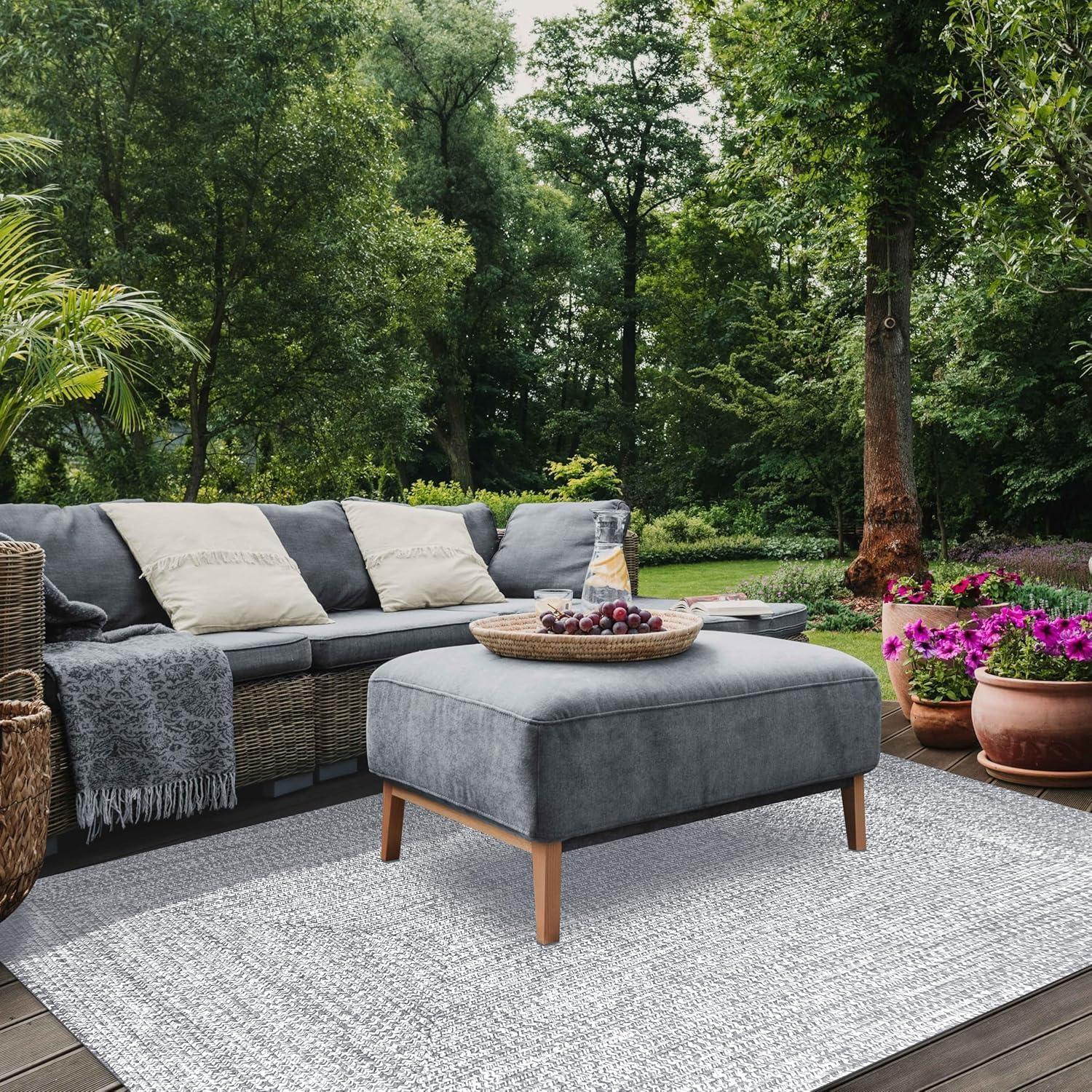 Ulmer Braided Reversible Two-Tone Indoor Outdoor Runner or Area Rug