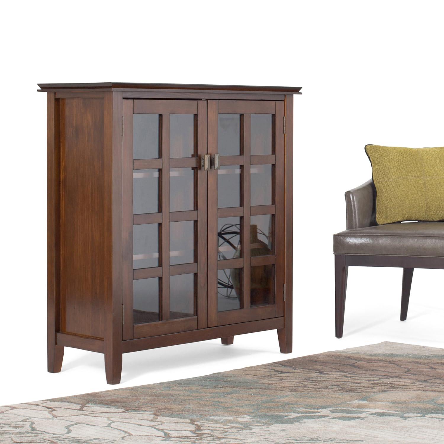 Simpli Home Artisan SOLID WOOD Medium Storage Cabinet