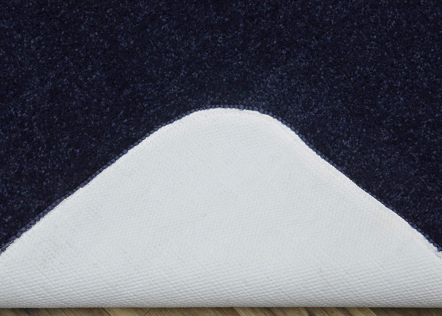 Gramercy 3pc Washable Bathroom Rug Set Navy - Garland Rug: Non-Skid, Tufted, Polypropylene Bath Mats Set