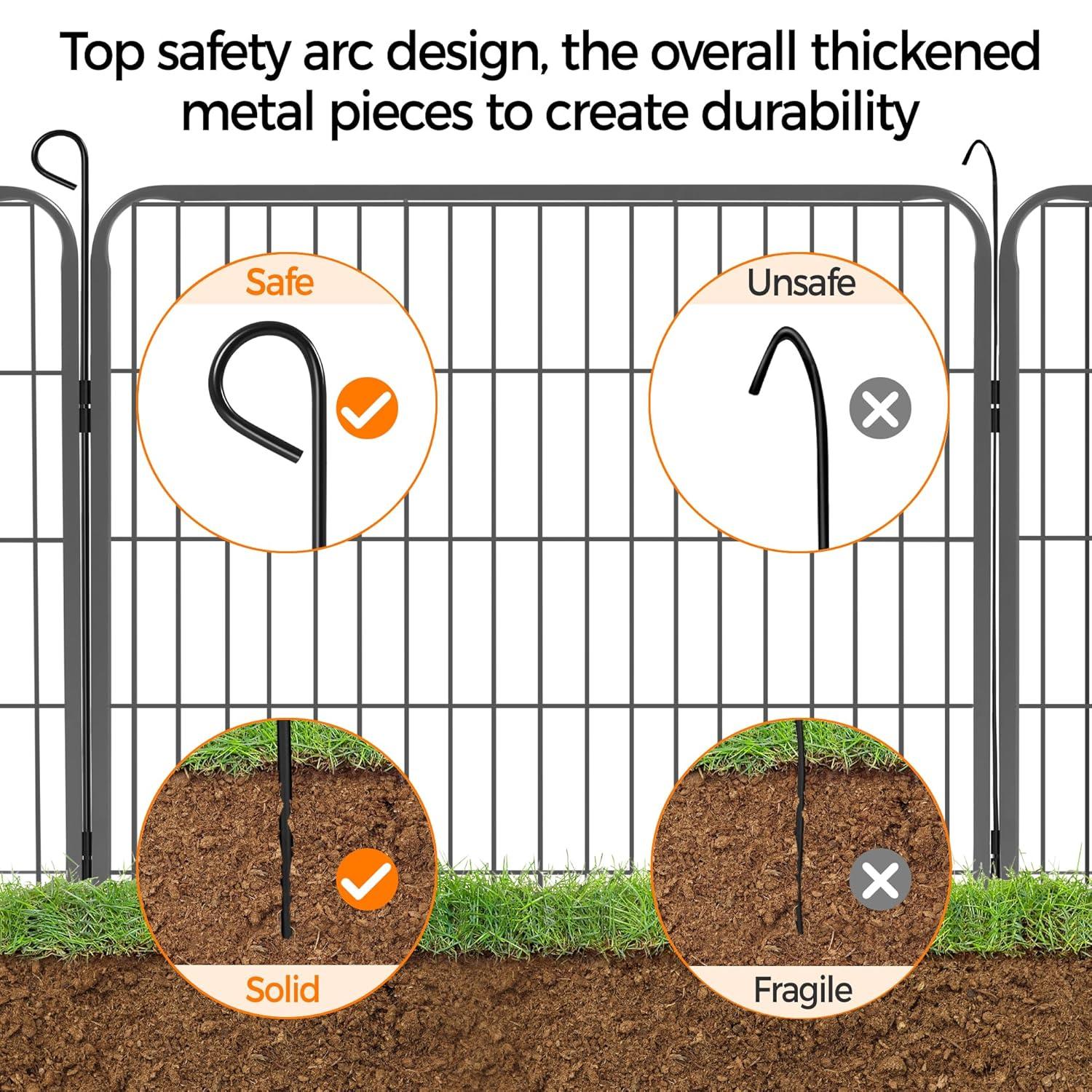 Yaheetech Dog Playpen Outdoor, 24 inch 32 Panels Dog Pen Indoor Heavy Duty Puppy Exercise Pen Metal Pet Fence for RV Camping/Yard/Garden