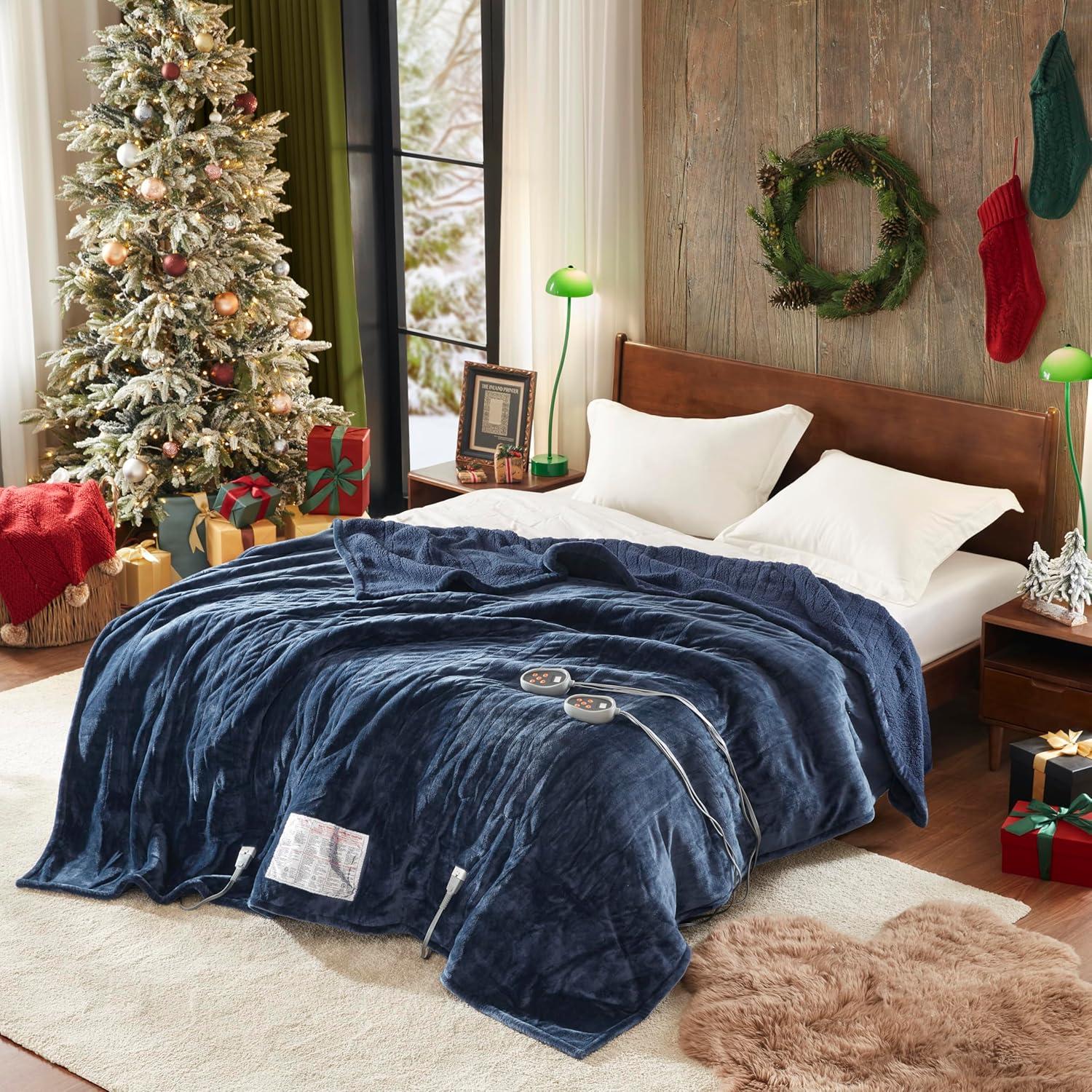 Beautyrest Heated Microlight to Berber Oversized Ultra-Soft Electric Blanket