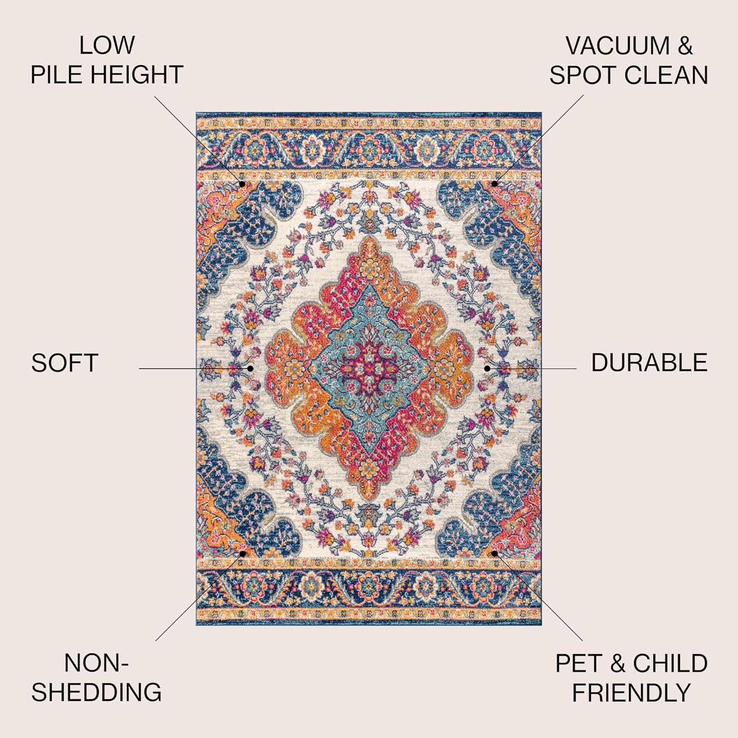 Bohemian Inspired Flair Boho Vintage Medallion Area Rug - JONATHAN Y