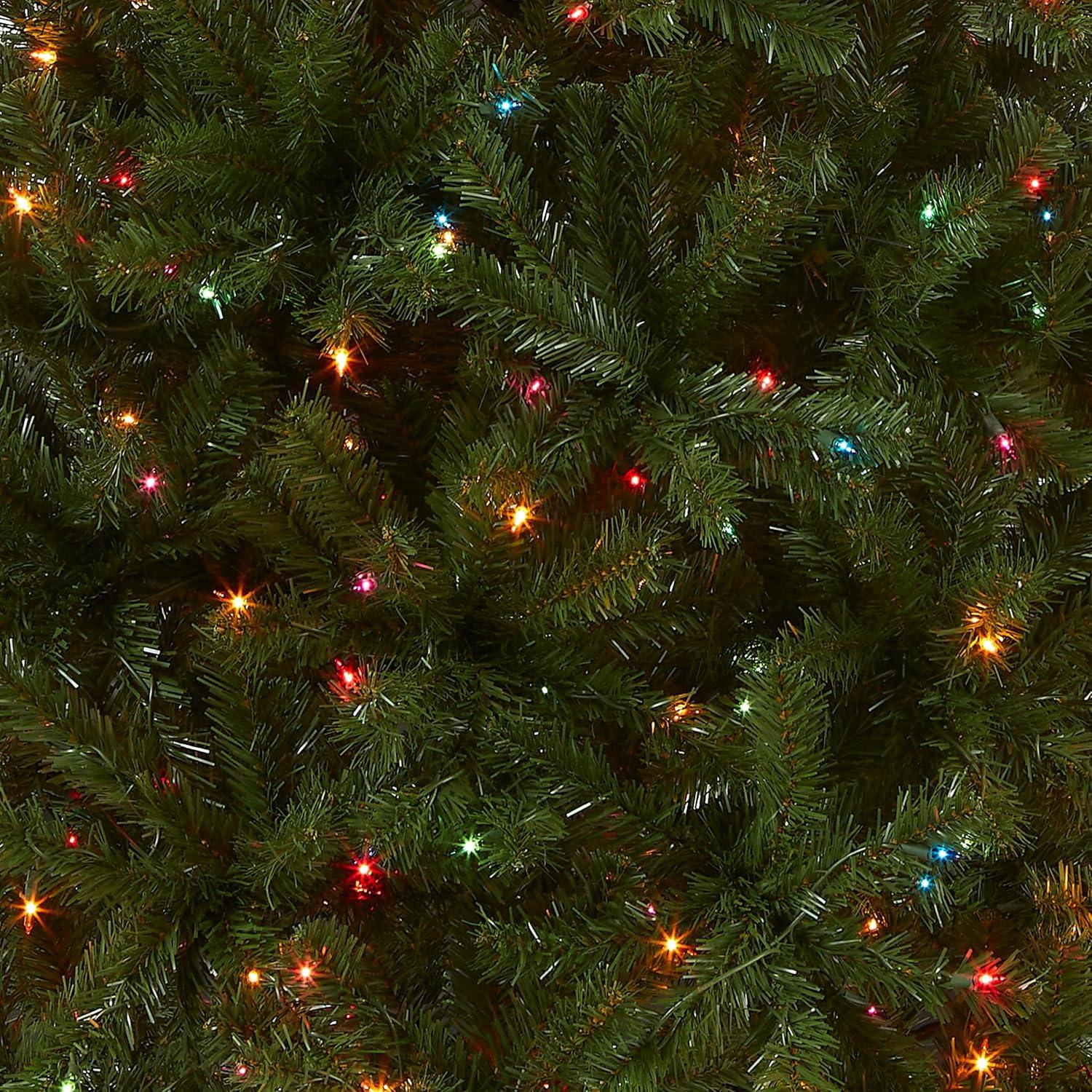 Prelit North Valley Spruce Artificial Christmas Tree Multicolor Lights - National Tree Company