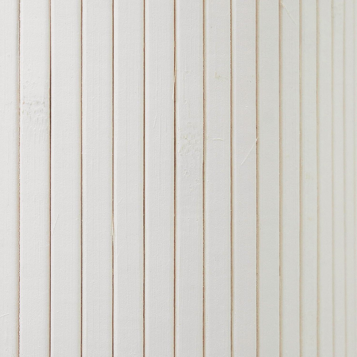 2 ft. Short Bamboo Wave Screen - White