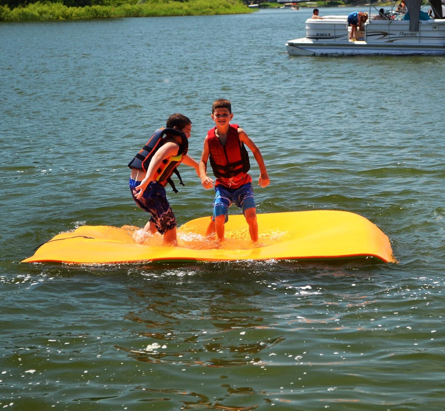 Rubber Dockie 9x5-Ft Floating Water Mat Pad