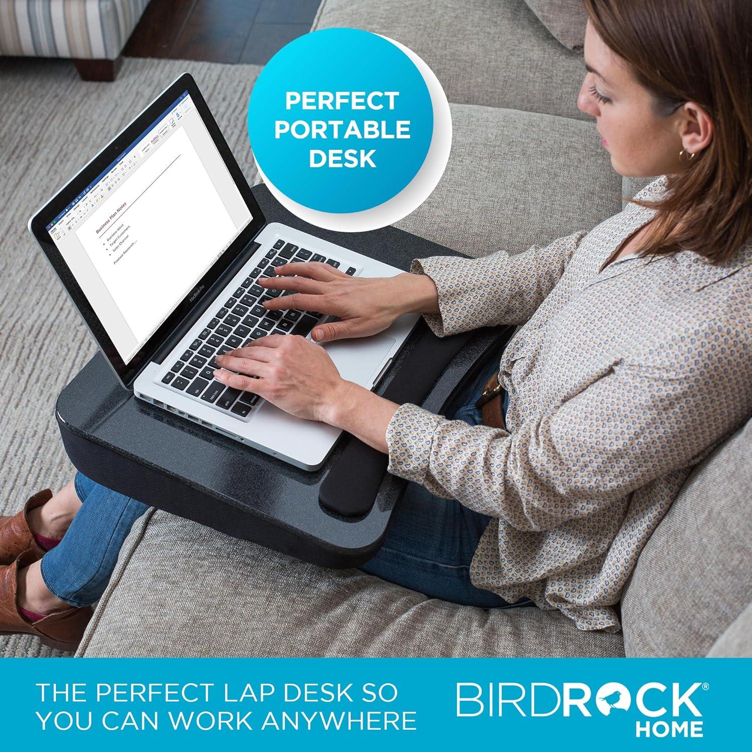 Sofia + Sam All Purpose Lap Desk Bed Table with Memory Foam - Black