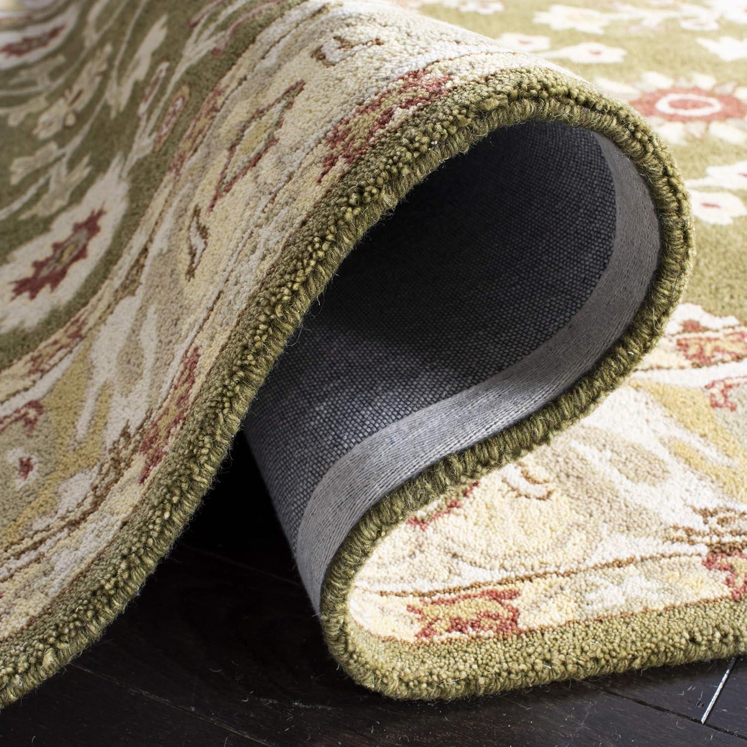 Anatolia AN562 Hand Tufted Indoor Area Rug - Moss/Ivory - 4'x6' - Safavieh