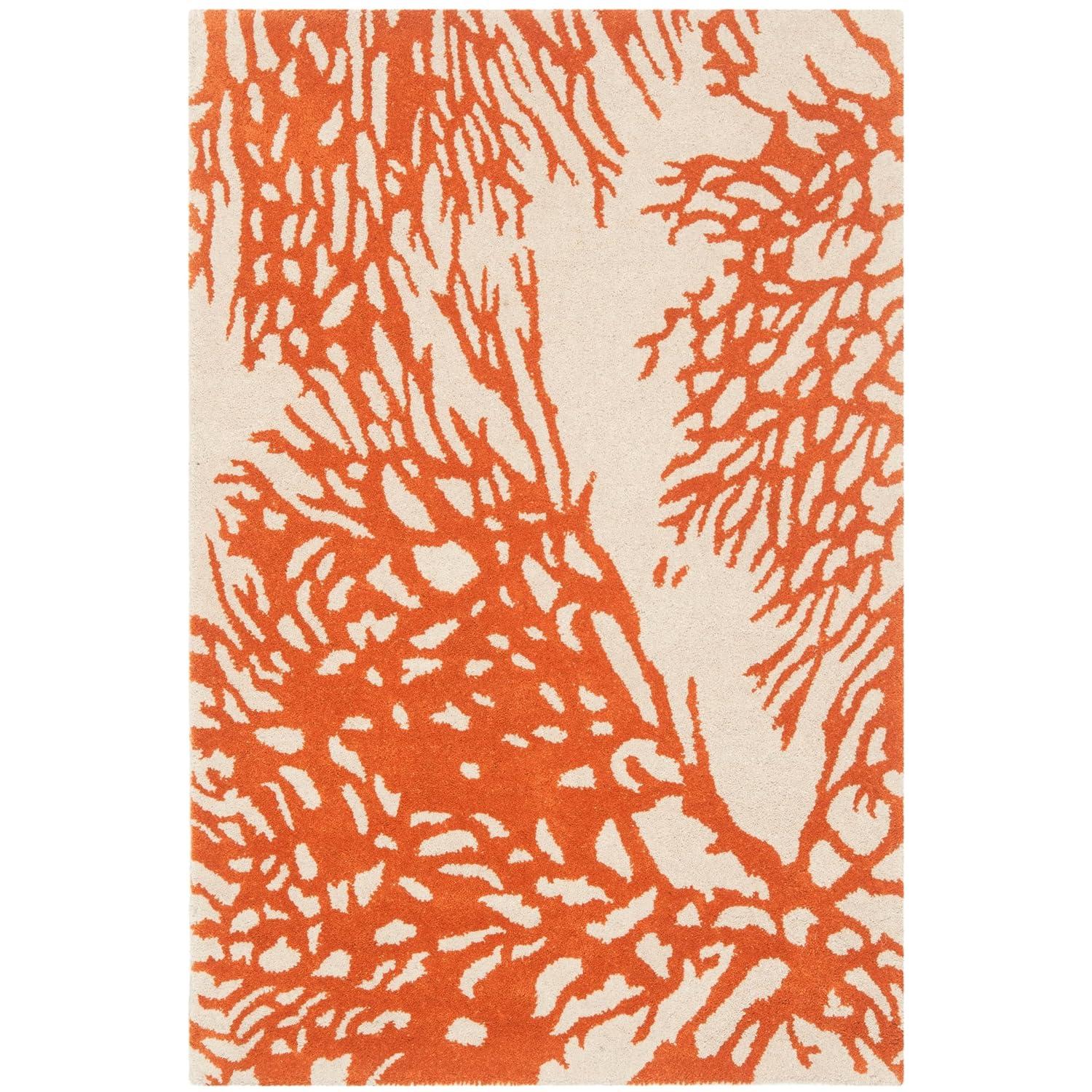 Bella BEL115 Hand Tufted Accent Rug - Beige/Terracotta - 2'6"x4' - Safavieh.