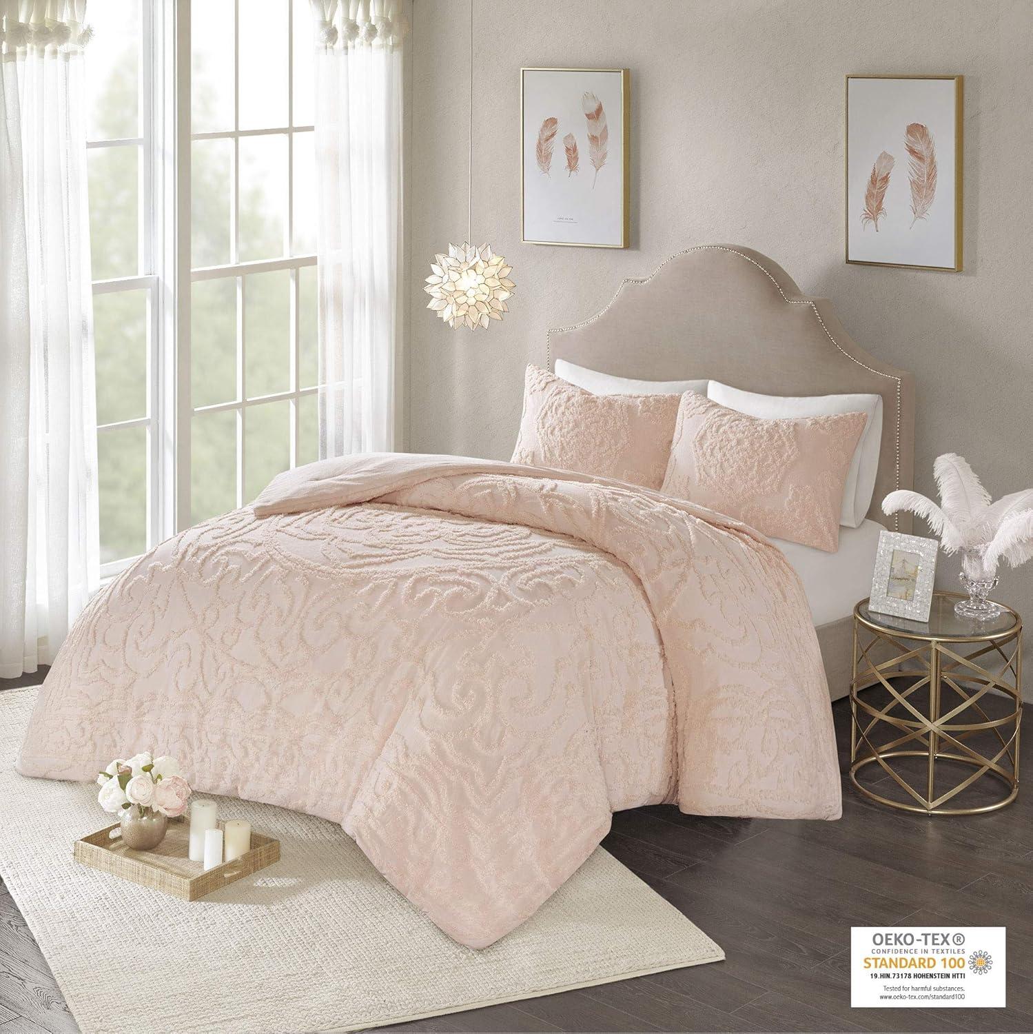 Madison Park Laetitia Tufted Cotton Chenille Medallion Comforter Set