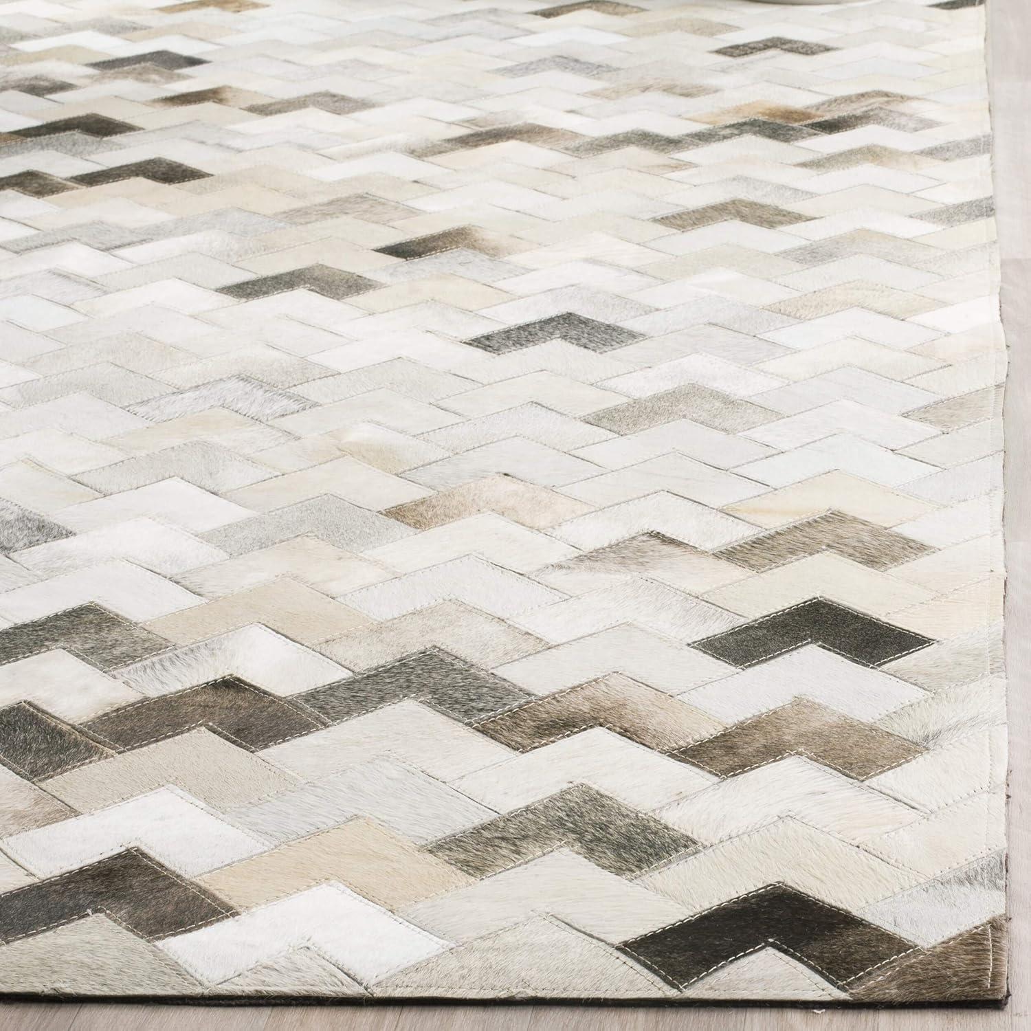 Studio Leather STL183 Hand Woven Area Rug - Grey - 3'x5' - Safavieh.