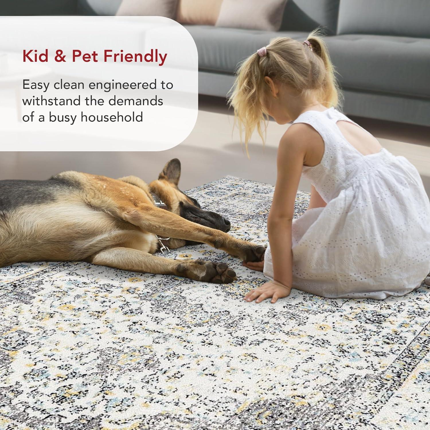 nuLOOM Paisley Vintage Persian Area Rug, 2' x 3', Verona Grey