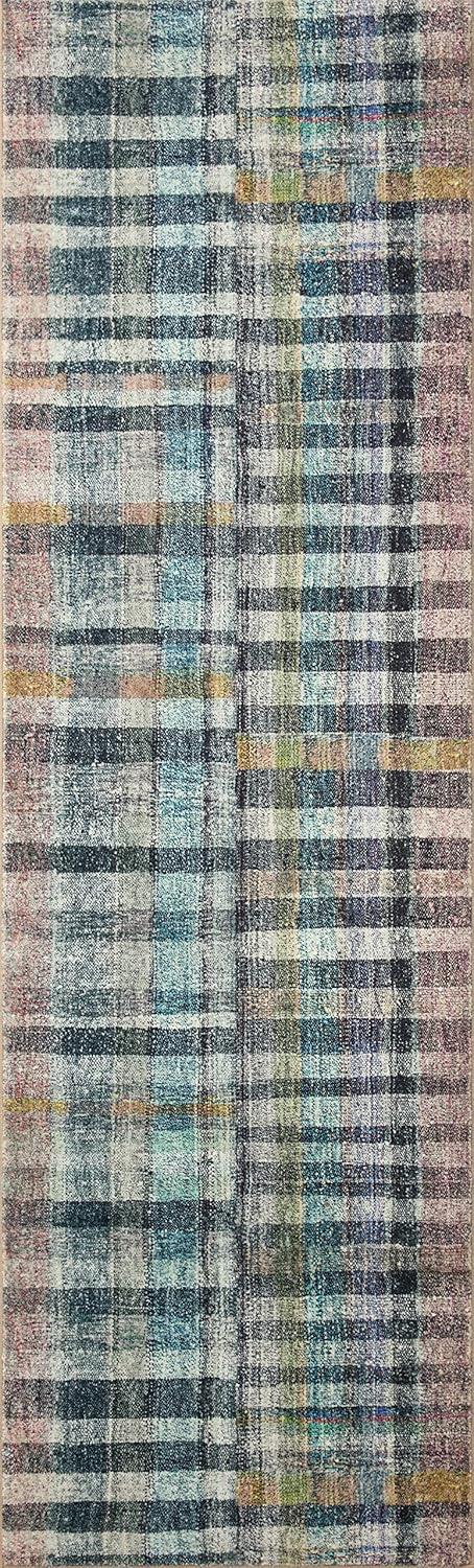 Chris Loves Julia x Loloi Humphrey Collection HUM-04 Blue/Yellow/Pink, Contemporary Area Rug