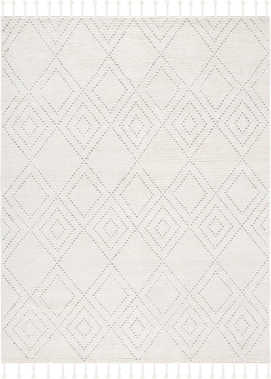 Casablanca CSB676 Hand Loomed Area Rug - Ivory/Grey - 8'x10' - Safavieh.