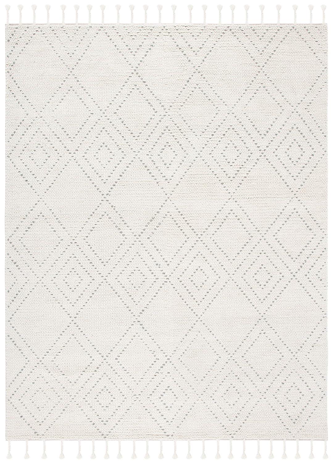 Casablanca CSB676 Hand Loomed Area Rug - Ivory/Grey - 8'x10' - Safavieh.
