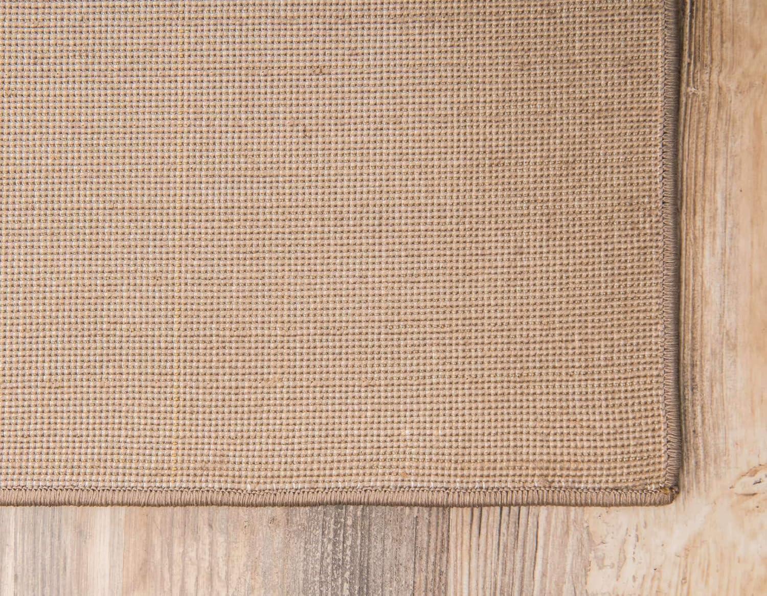 Unique Loom Williamsburg Collection Area Rug - Solid (5' 1" x 8' Rectangle Light Brown)