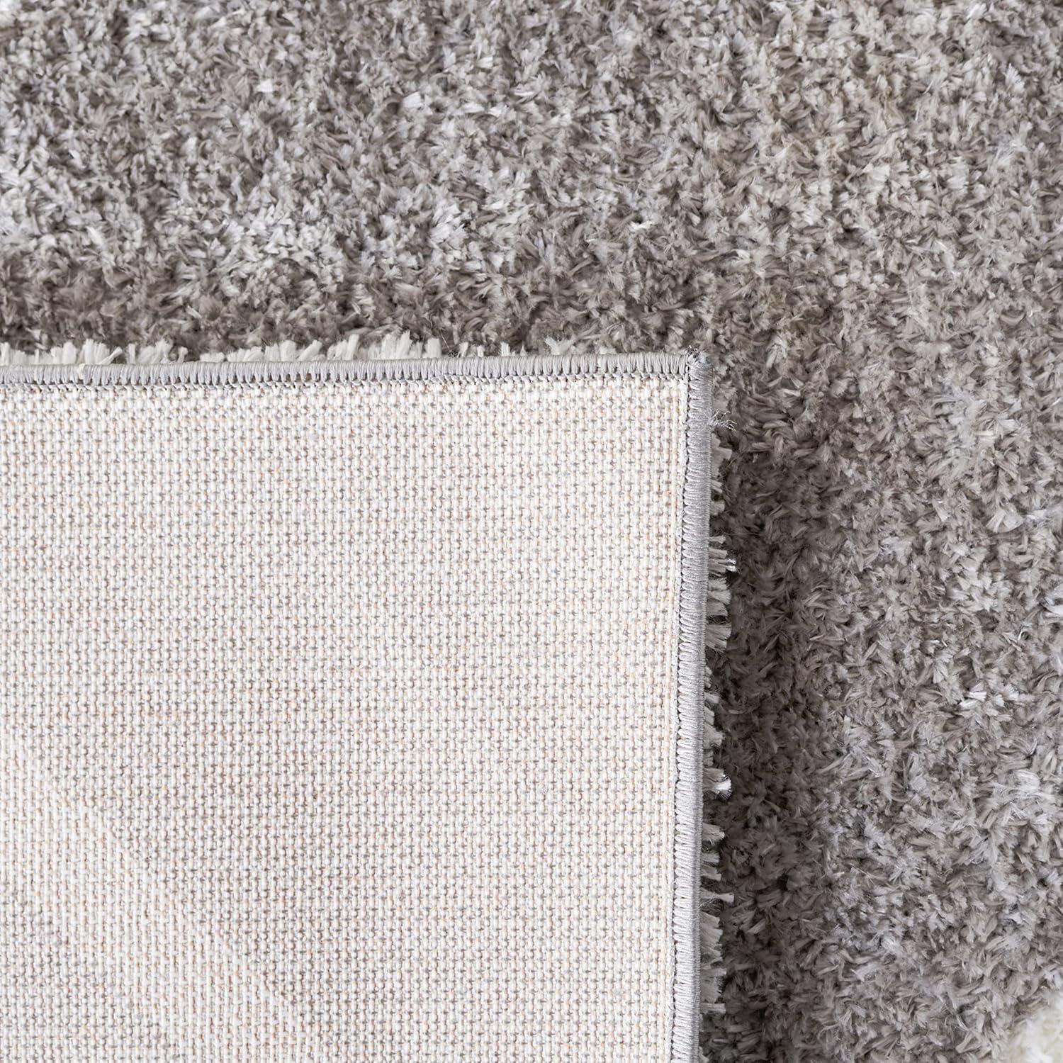 Tahoe Shag THO676 Power Loomed Indoor Area Rug - Grey/White - 9'x12' - Safavieh