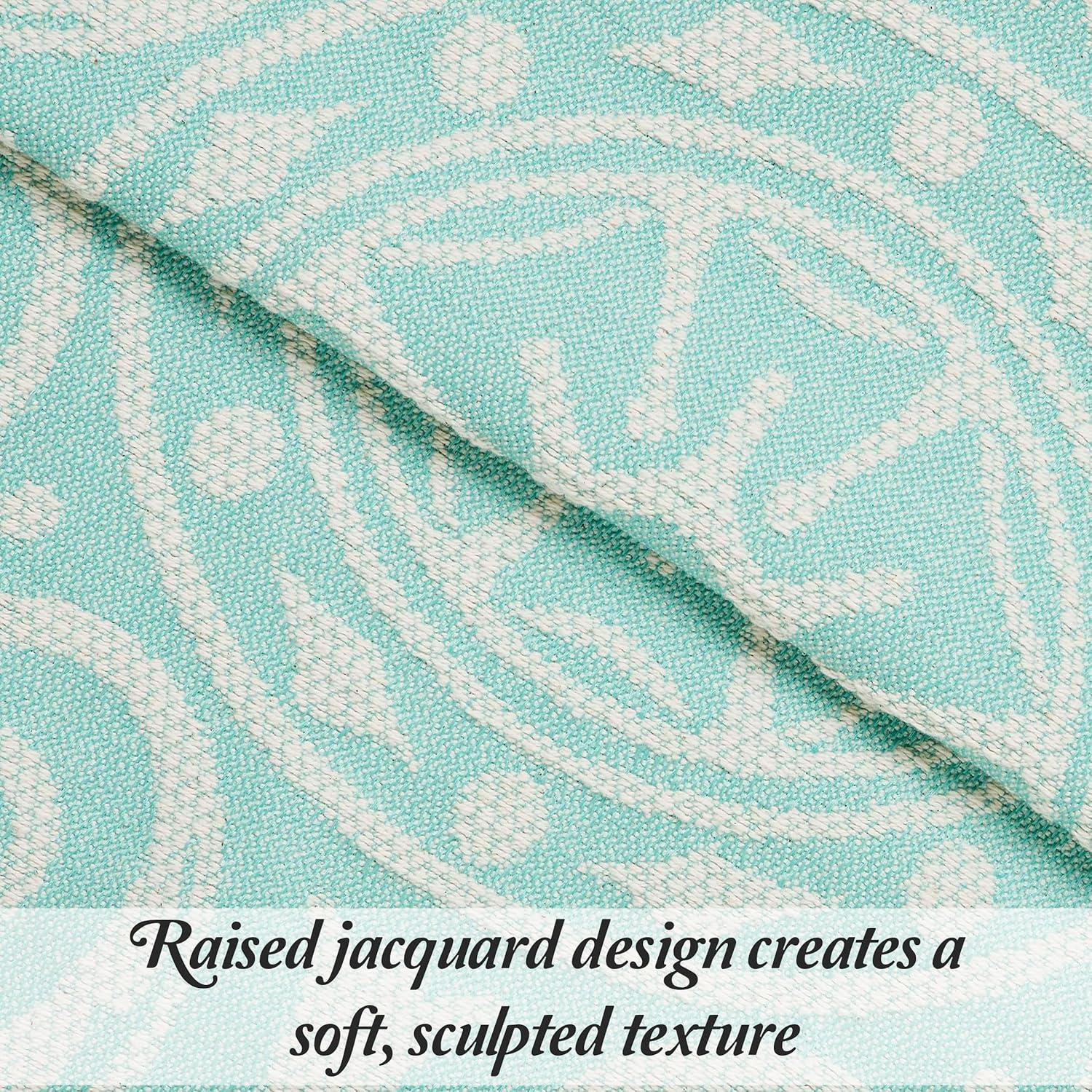Superior Rio Lightweight Cotton Blend Woven Jacquard Traditional Medallion Bedspread/Coverlet Set