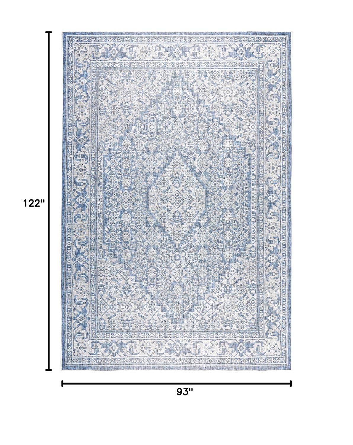 Persian Persian Inspired Blue/Gray Area Rug