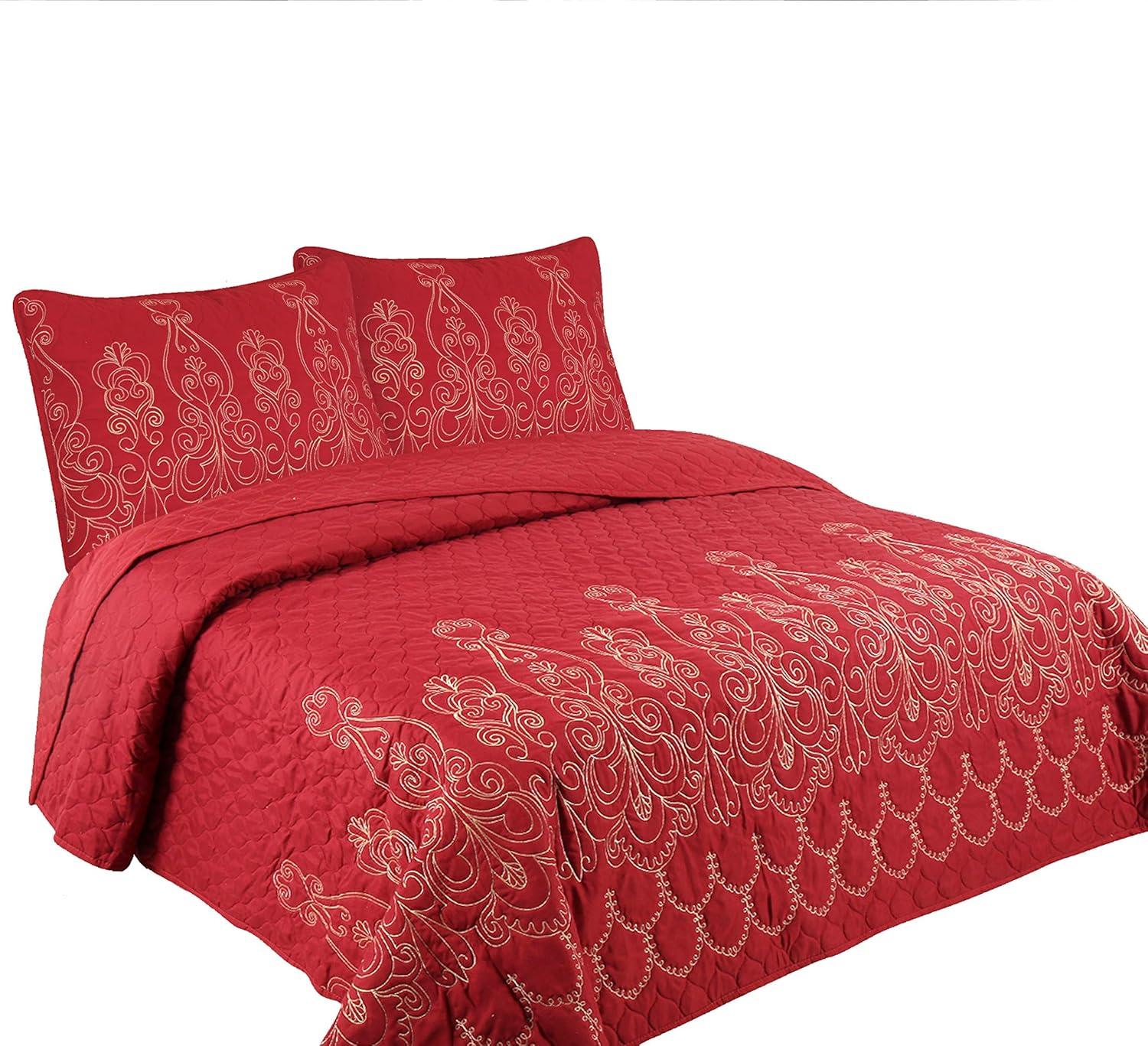 Marina Decoration Marina Elegant Ultra Soft Reversible Quilt Set & Reviews | Wayfair