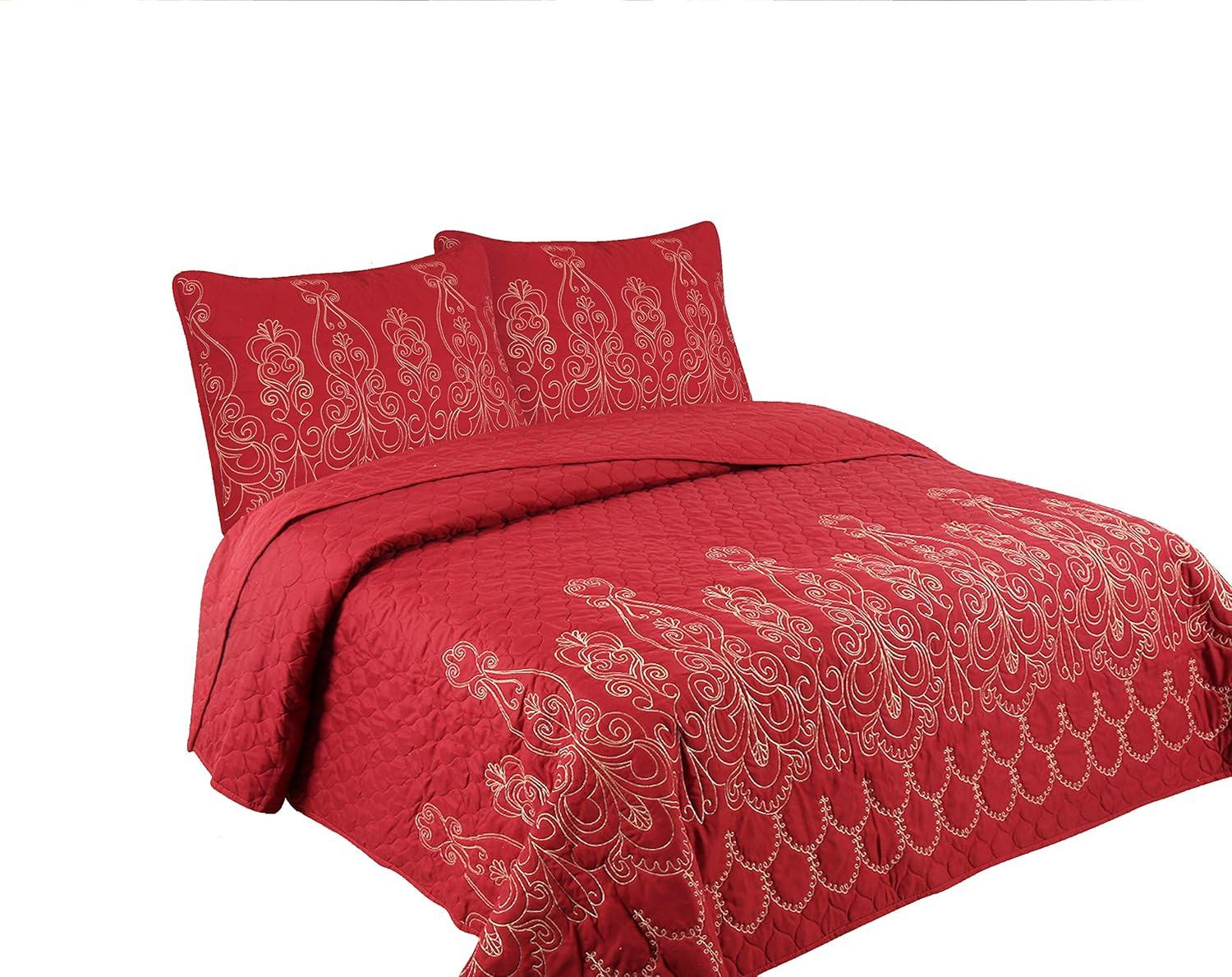 Marina Decoration Marina Elegant Ultra Soft Reversible Quilt Set & Reviews | Wayfair