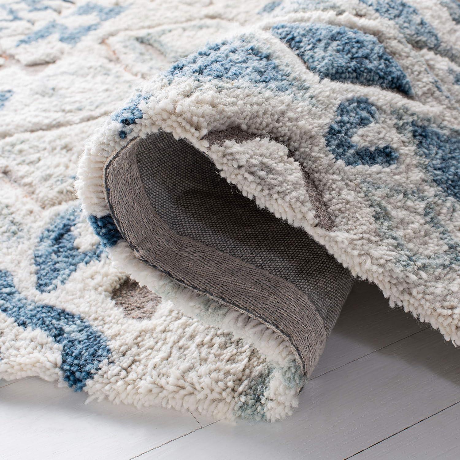 Casablanca Shag CSB618 Hand Tufted Indoor Area Rug - Grey/Gold - 4'x6' - Safavieh