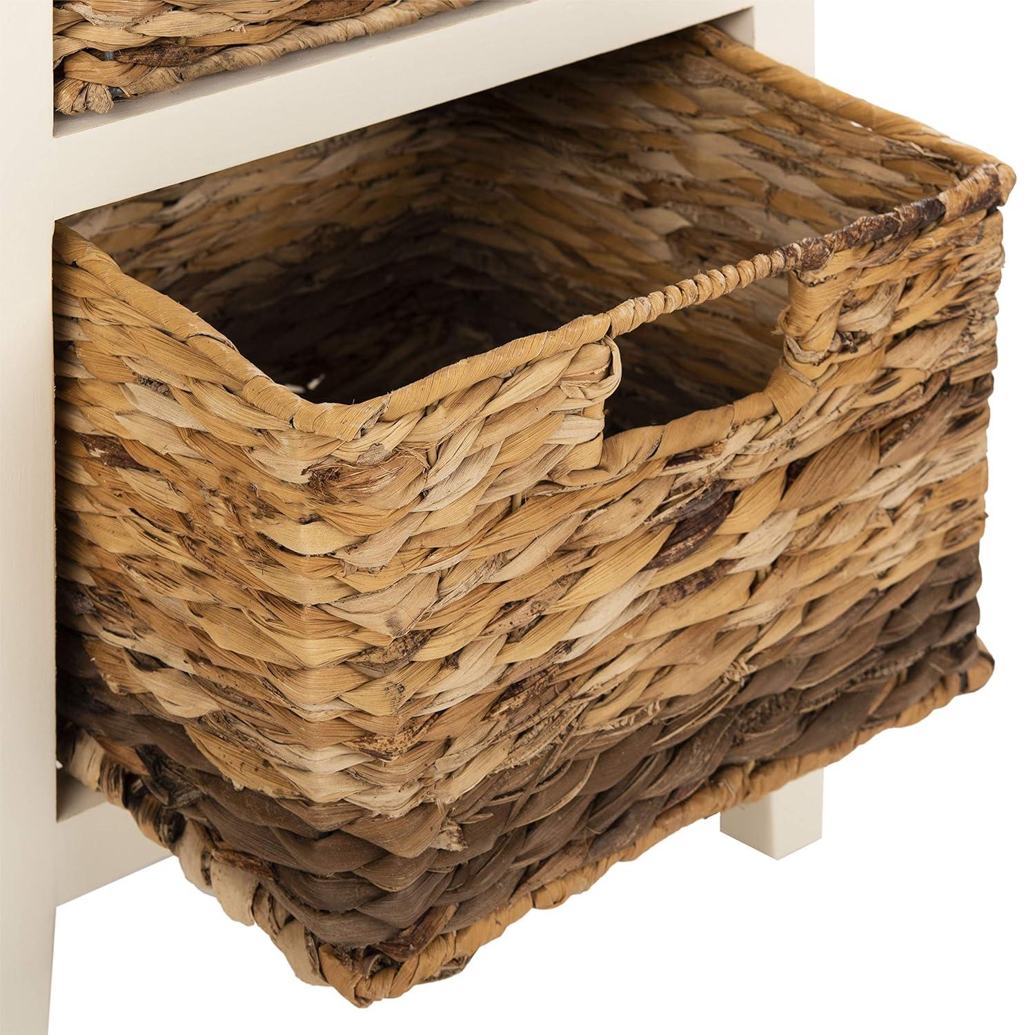 Everly Drawer Side Table - Vintage White - Safavieh.