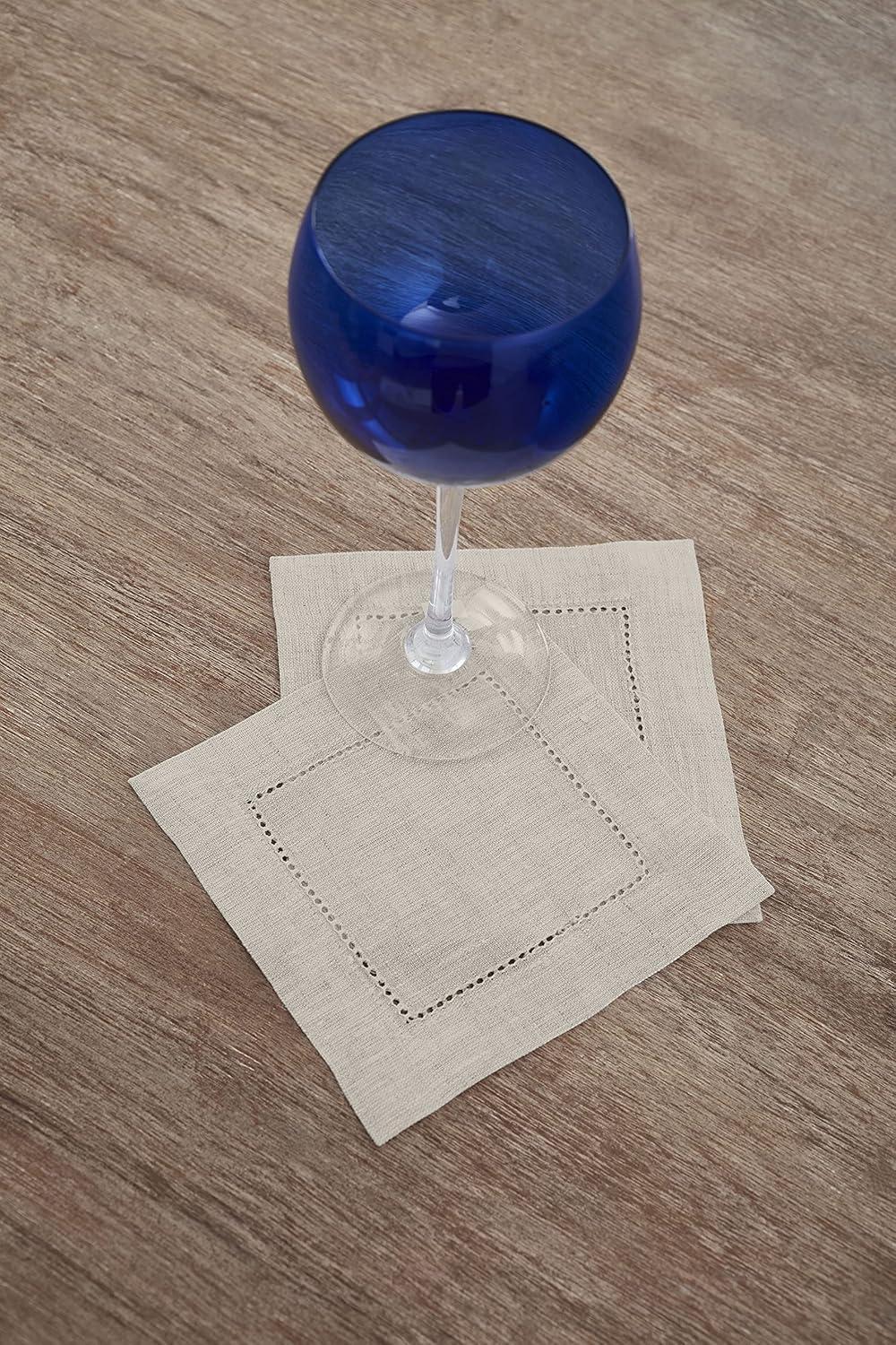 Classic Hemstitch - 100% Pure Linen Napkins (Set of 12)