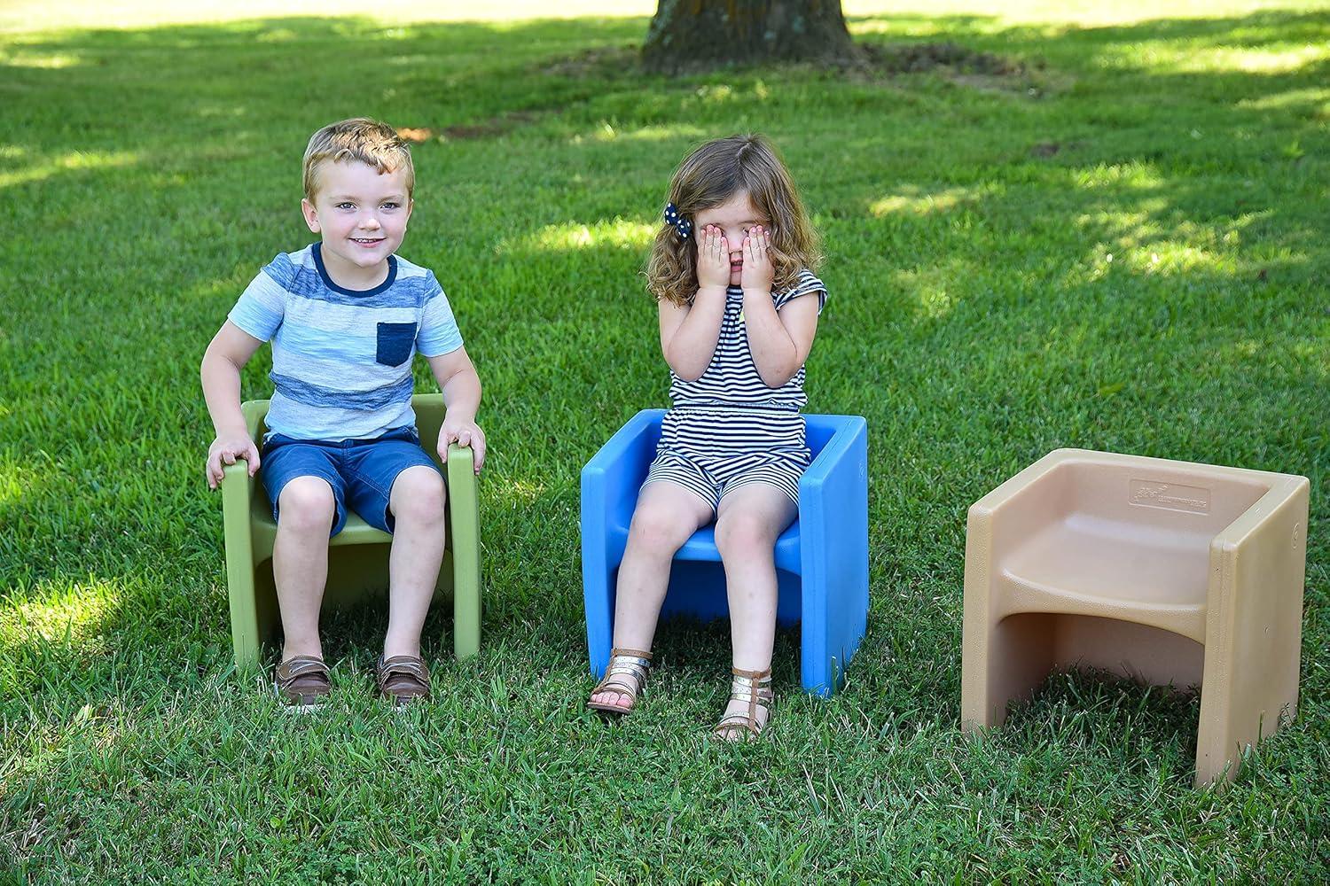 Cube Chair Kids 9'' Desk Or Activity Chair Chair and Ottoman