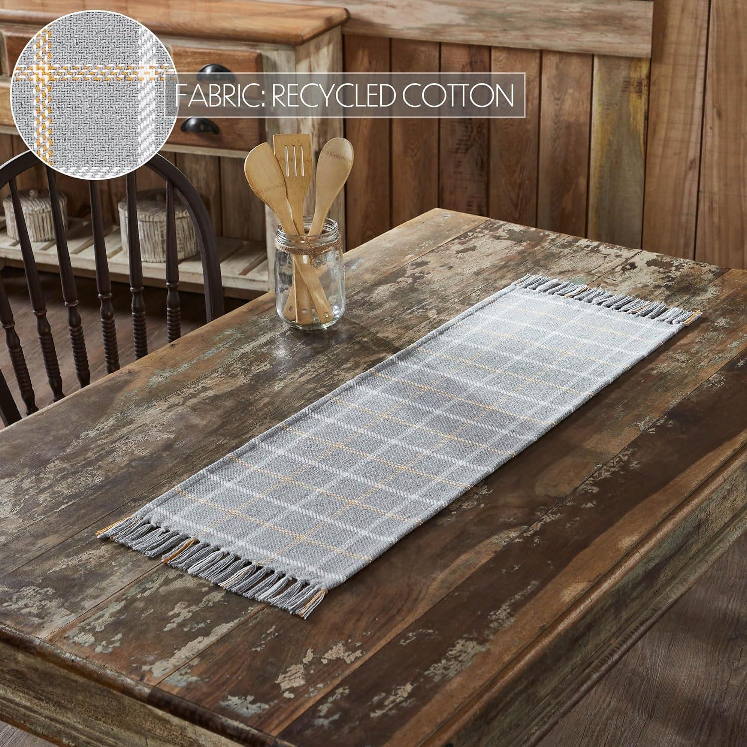 VHC Brands Harvest Blessings Rectangle Plaid Table Runnner