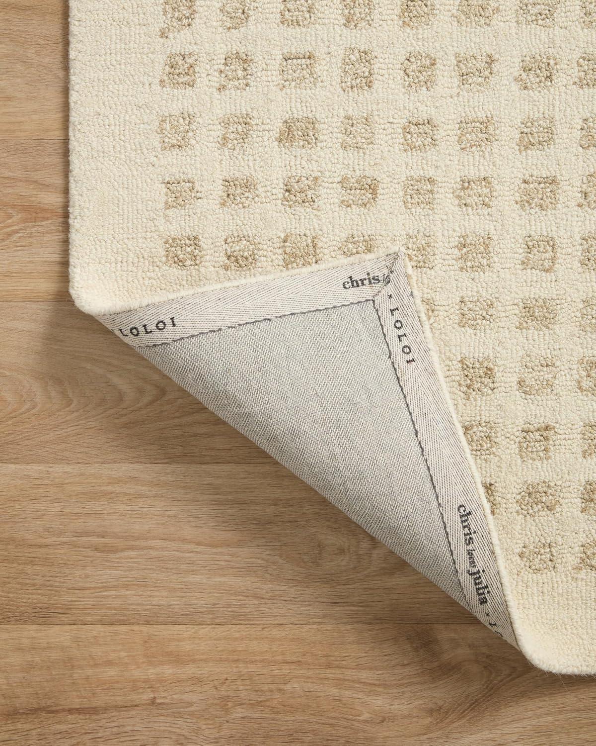 Chris Loves Julia x Loloi Polly Handmade Ivory/Natural Rug