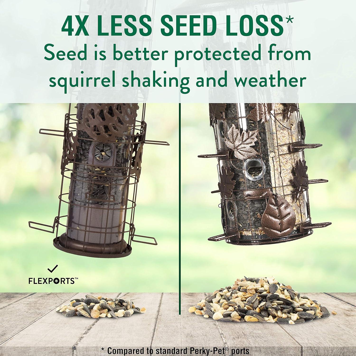 Perky-Pet Squirrel-Be-Gone Max Pinecone Bird Feeder Mesh Hanging Squirrel-Resistant Tube Bird feeder - 1.75-lb