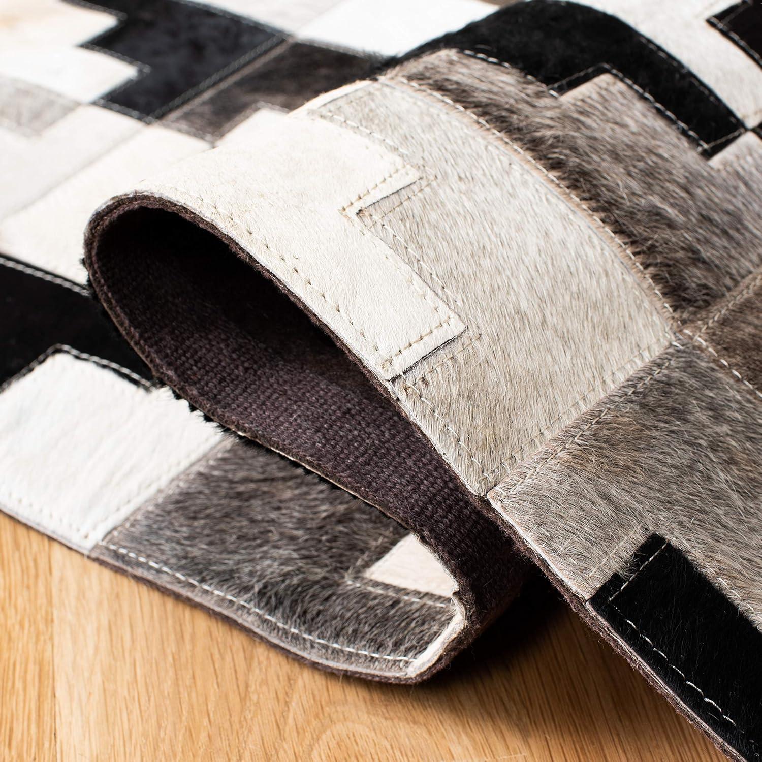 Studio Leather STL172 Hand Woven Runner Rug - Ivory/Black - 2'3"x7' - Safavieh.