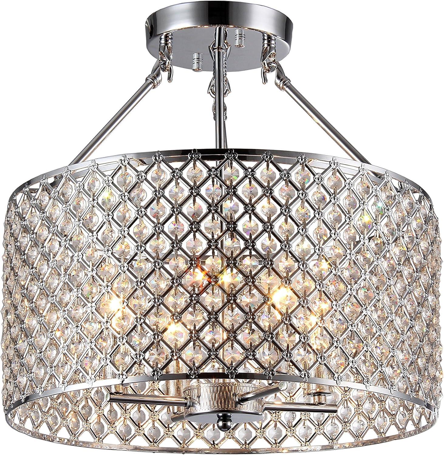 Kirsten Crystal Semi-Flush Mount