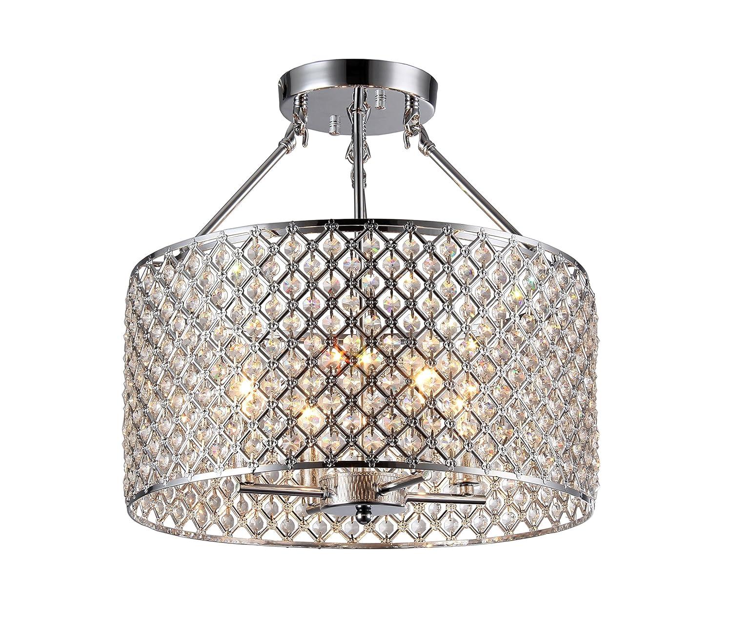 Kirsten Crystal Semi-Flush Mount