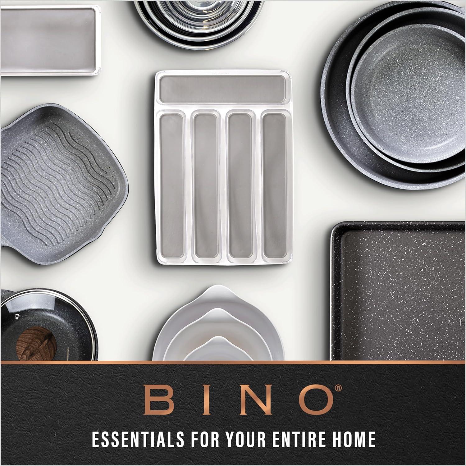 MAXAYA Bino | Plastic Storage Bins, Small | The Handler Collection | Multipurpose Organizer Bins | Kitchen Pantry Organizers And Storage | Clear Containers For Organizing Home | Freezer Organizer