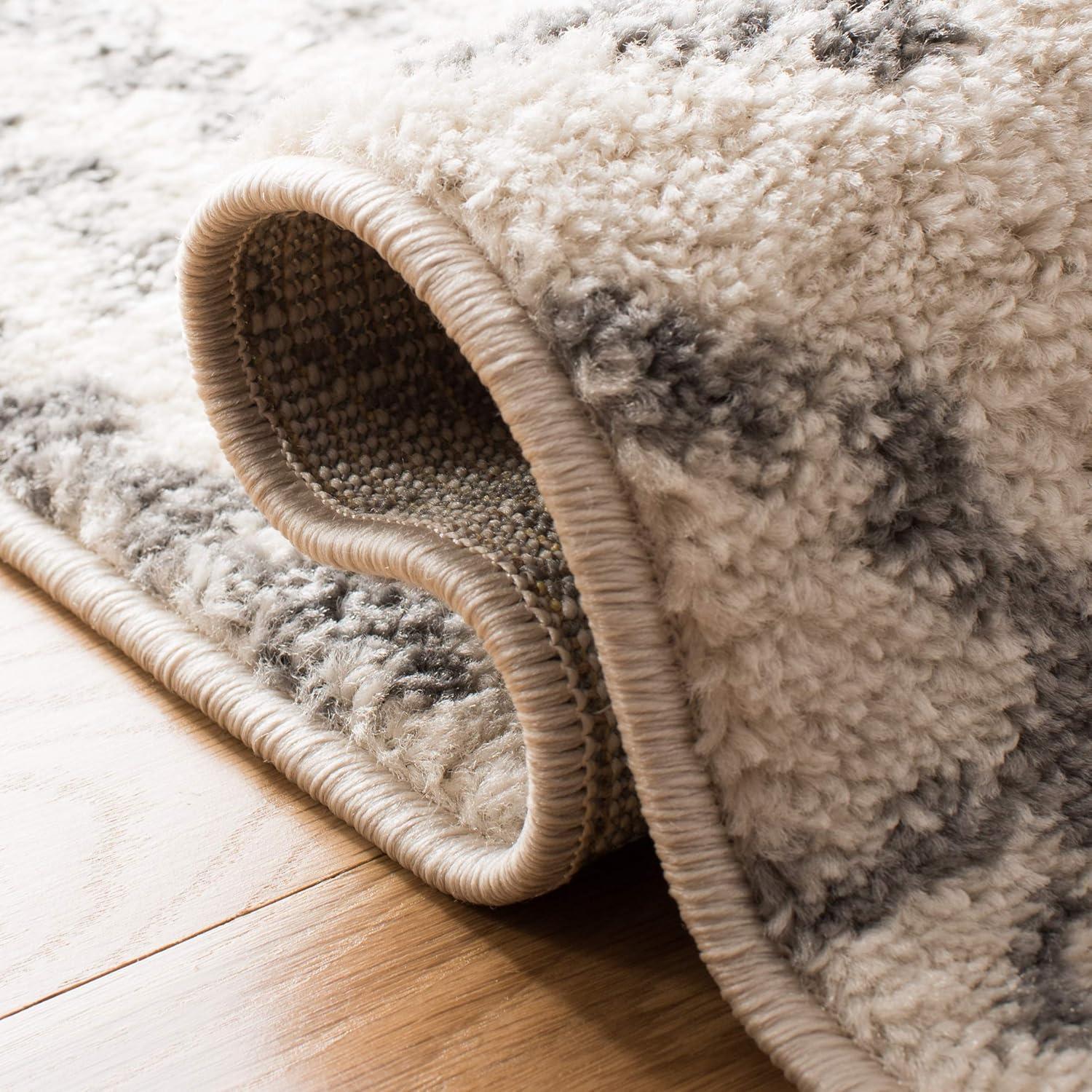 Tulum TUL229 Power Loomed Area Rug - Ivory/Grey - 6'x9' - Safavieh.