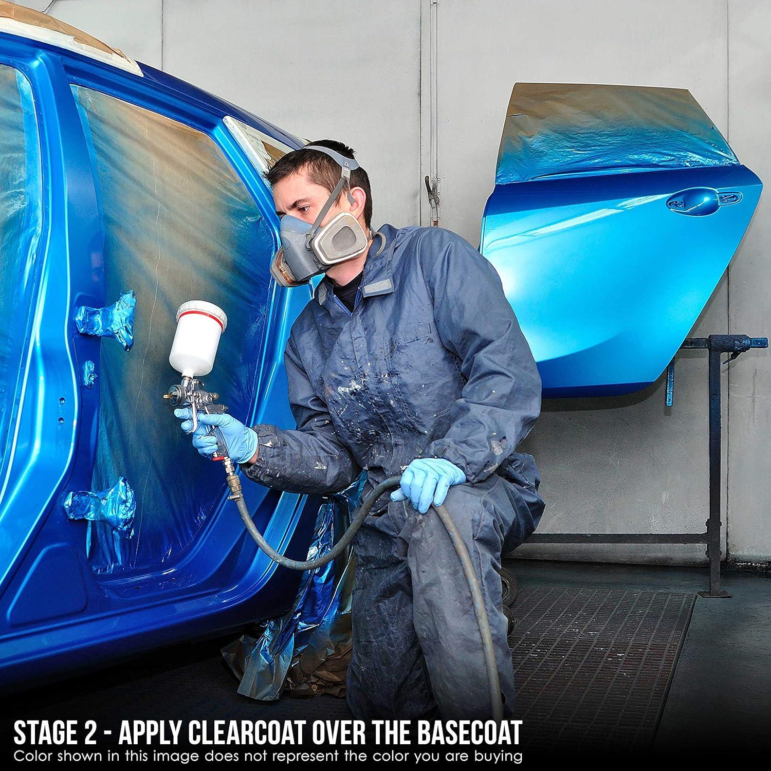 Restoration Shop - Gunmetal Grey Metallic Acrylic Enamel Auto Paint - Quart Paint Color Only - Single Stage High Gloss